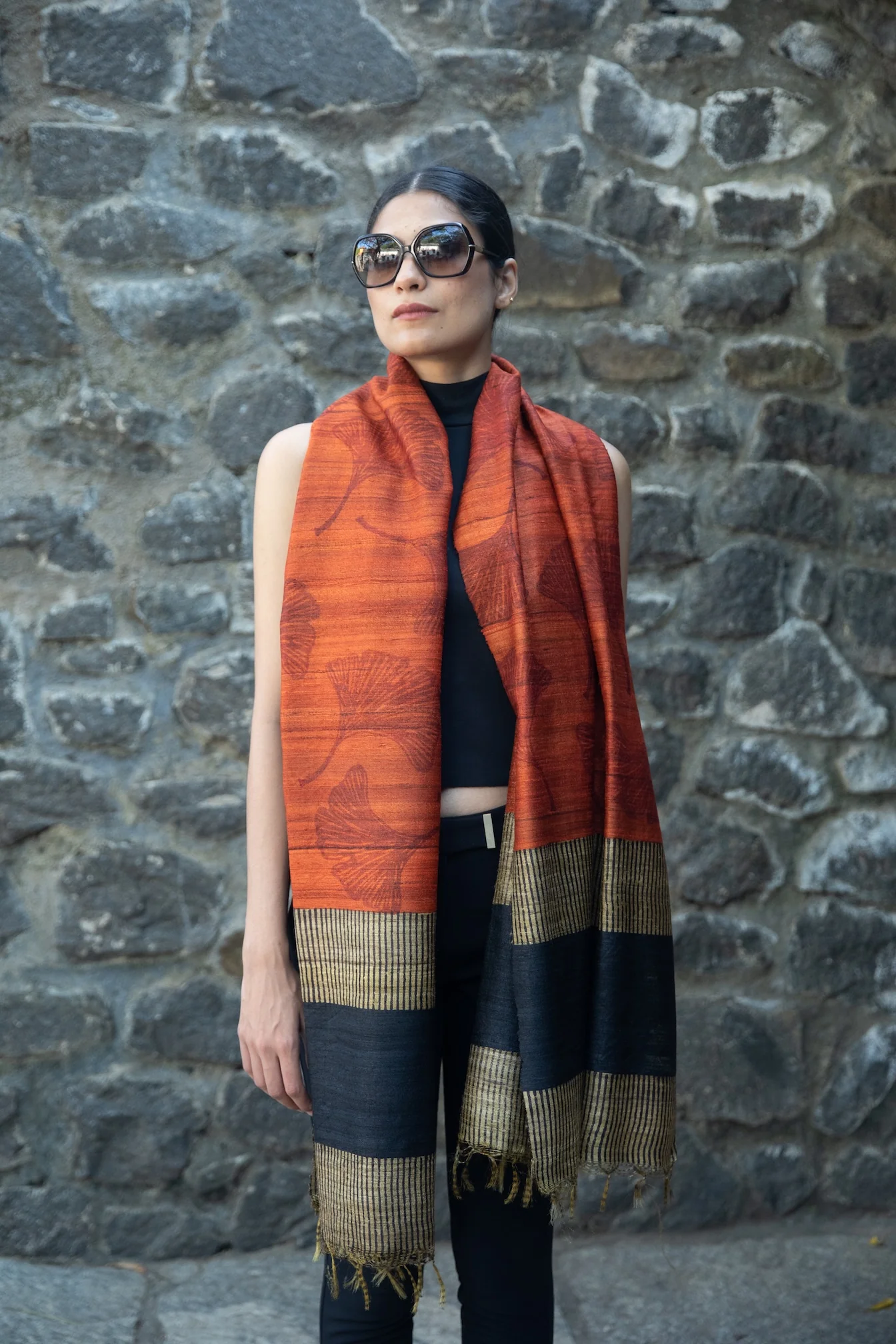 Aeshaane Peace Silk Scarves (Click for more options) - Image 15