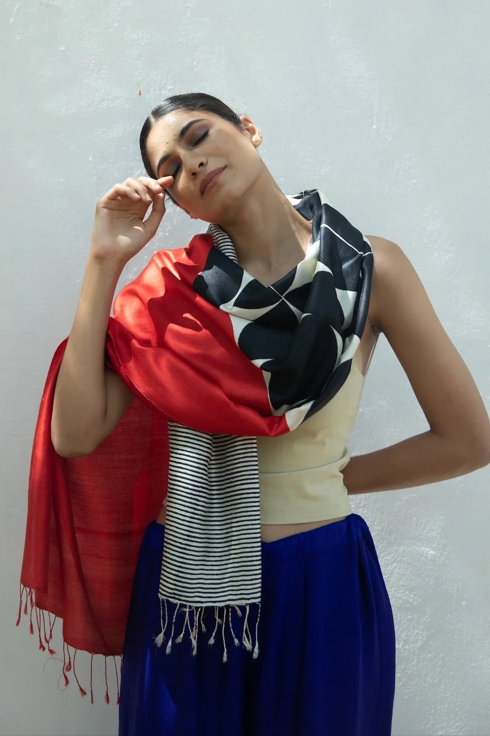 Aeshaane Peace Silk Scarves (Click for more options) - Image 16