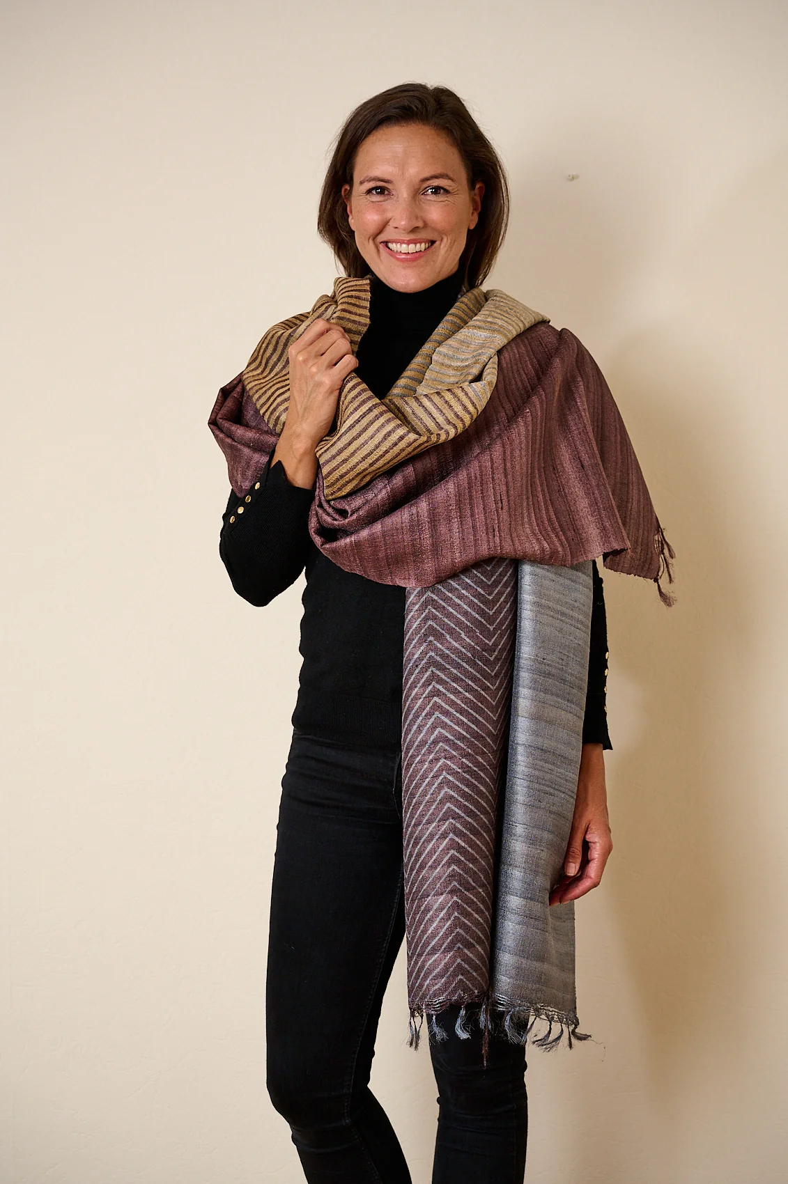 Aeshaane Peace Silk Scarves (Click for more options) - Image 22