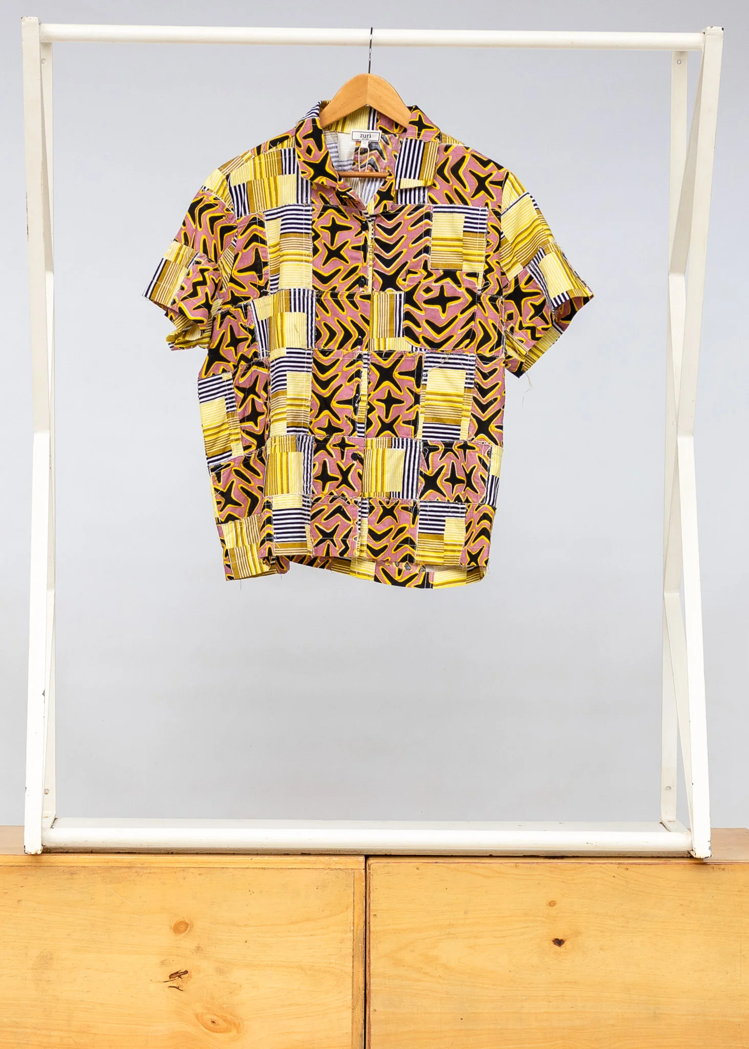 Chasma Relaxed Patchwork Short Sleeved Shirt - Image 2