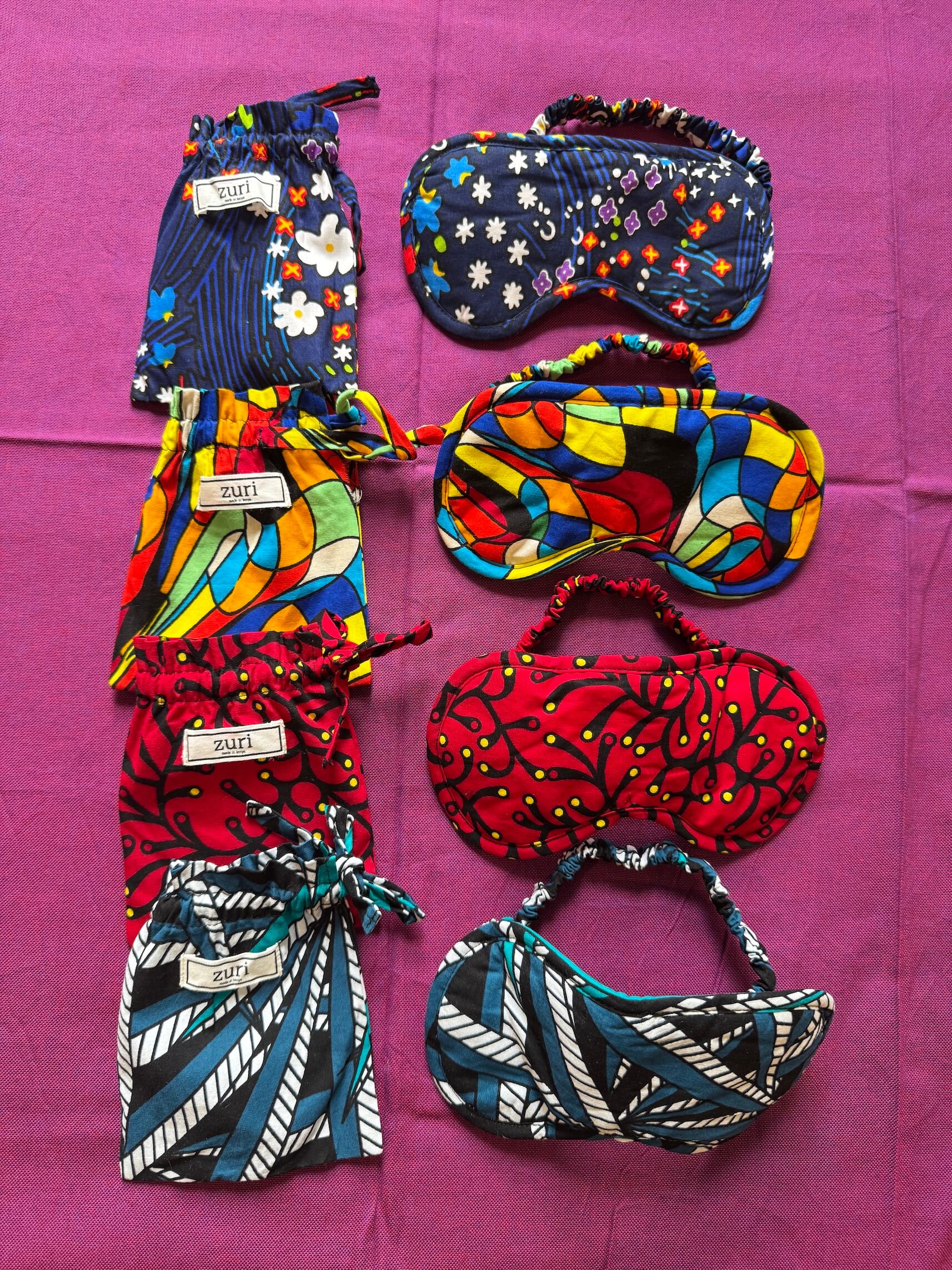 Colorful Cotton Eye Masks (click for more colors)