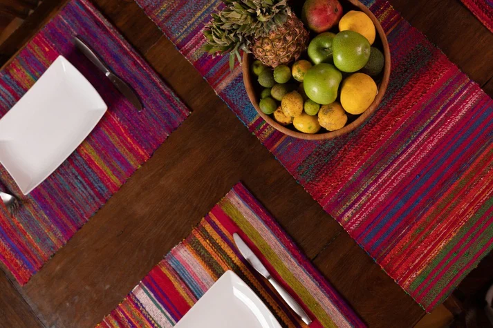 Ethiopian Recycled Silk Table Runner - Image 5
