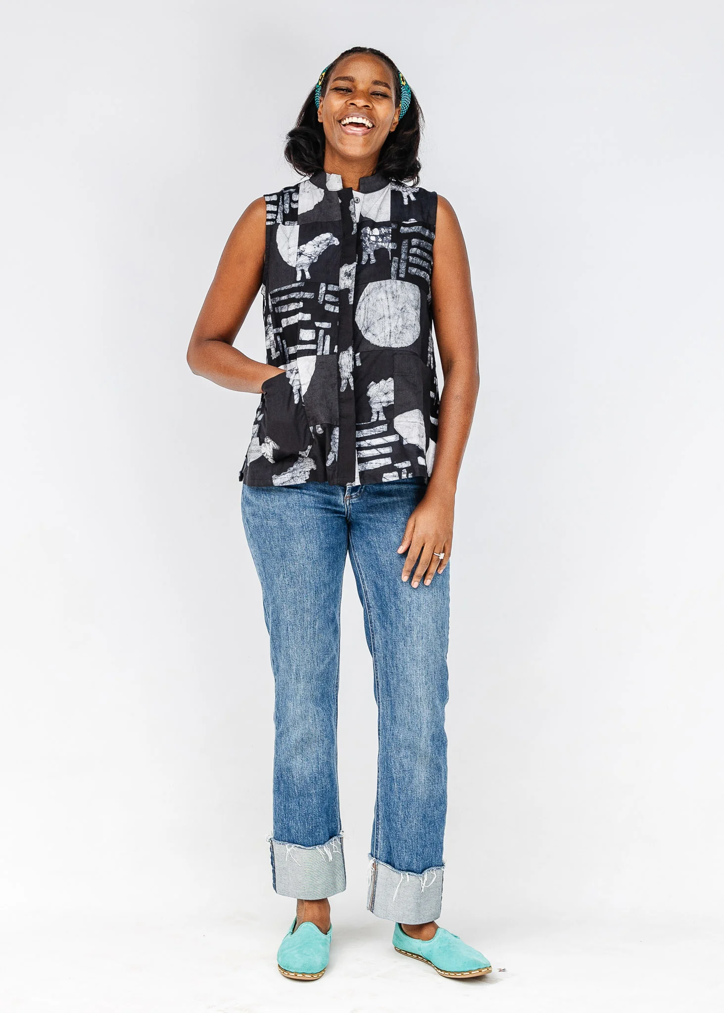 Flock and Roll Sleeveless Shirt - Image 4