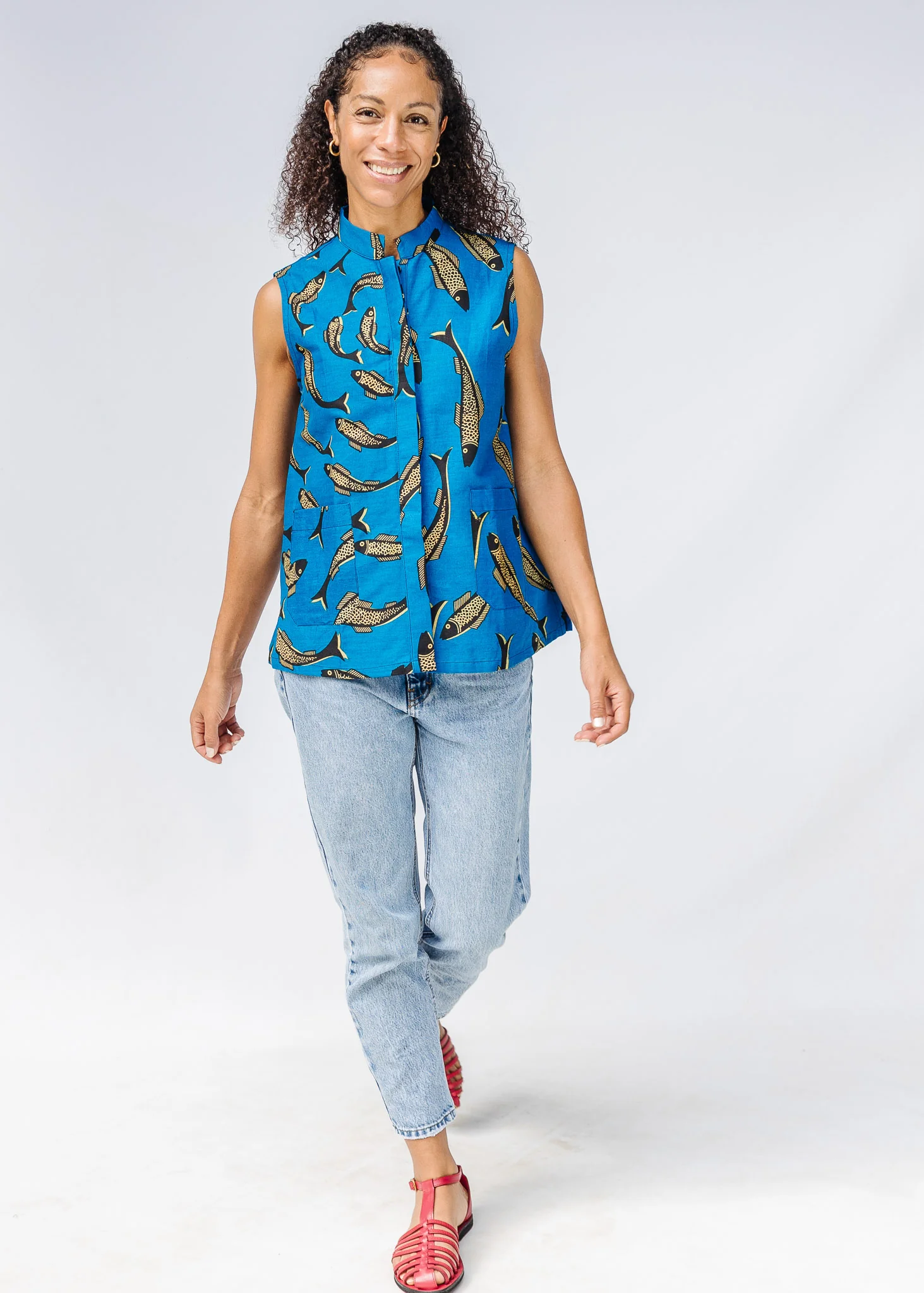 Gone Fishing Sleeveless Shirt - Image 4