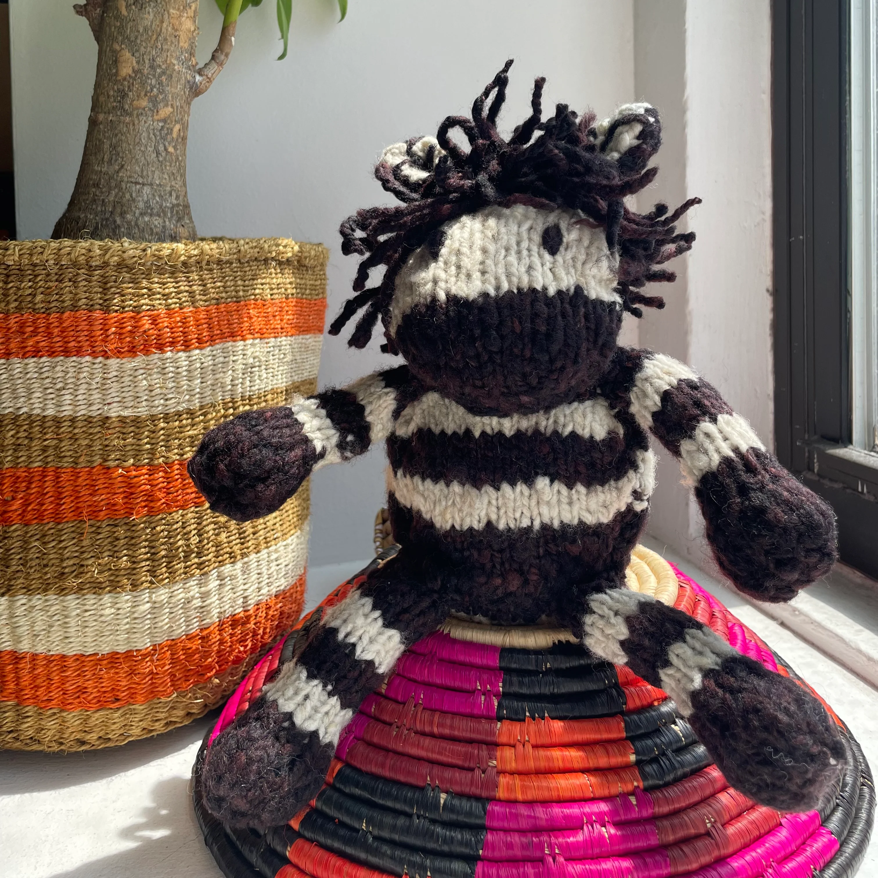 Hand-Knit Wool and Cotton Stuffed Animals - Image 6