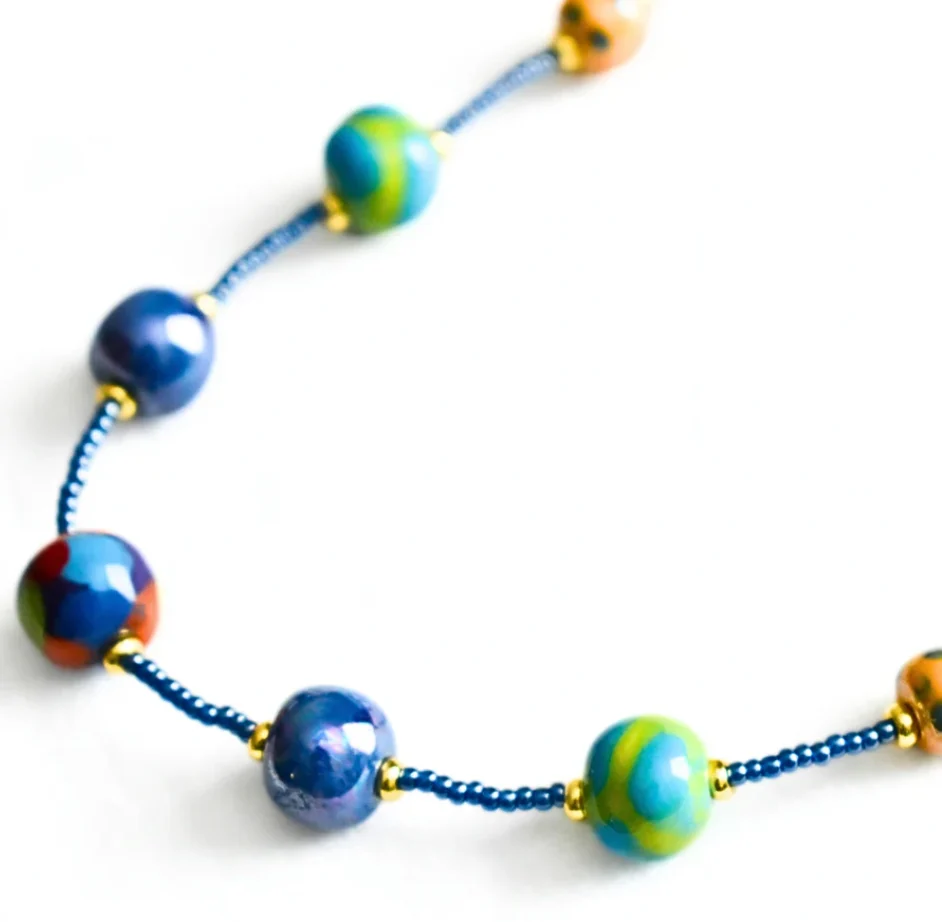 Kazuri Kasuku Kichaa Delicate Necklace 22" - Image 4
