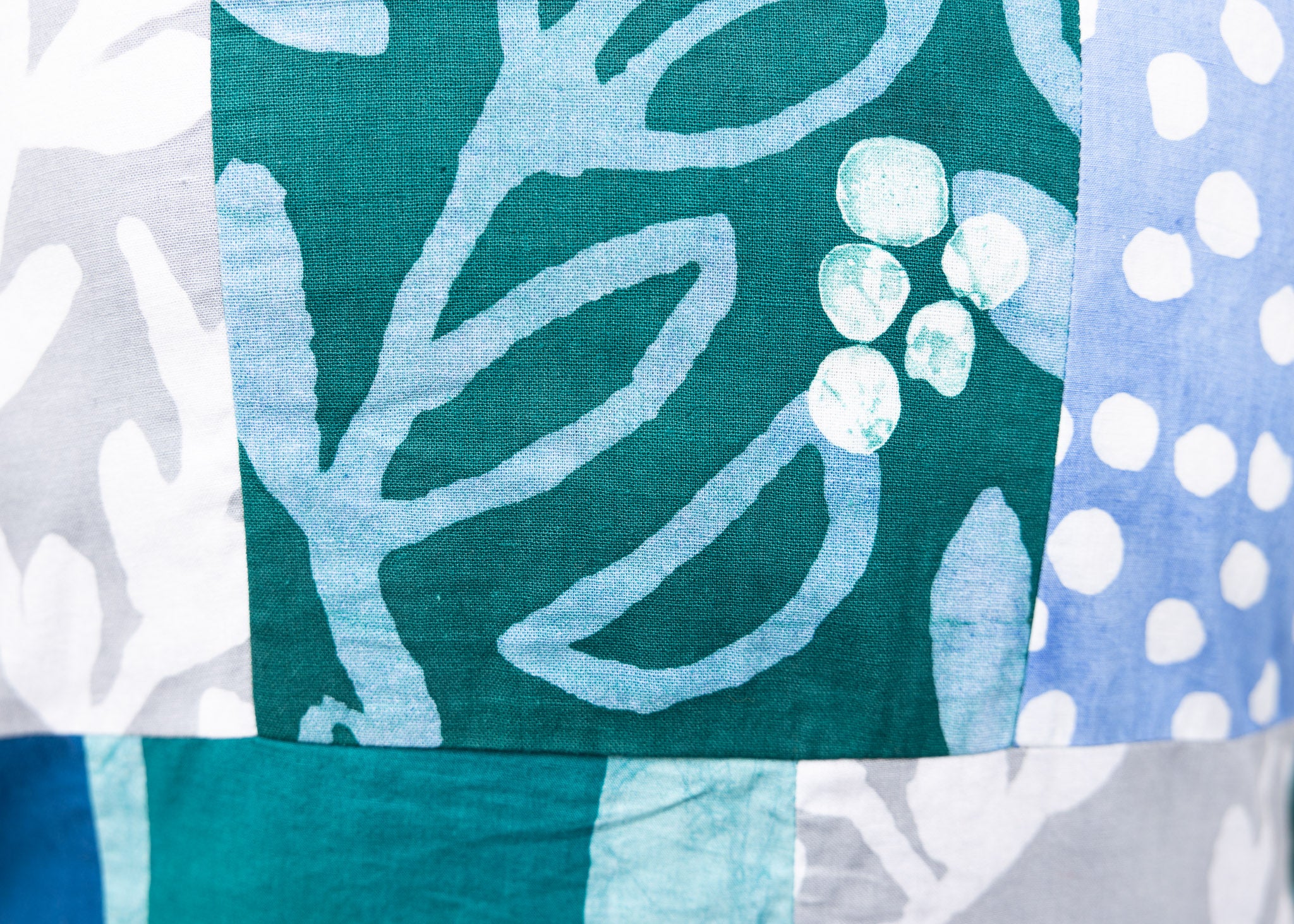 Morel Patchwork Sleeveless Shirt - Image 3