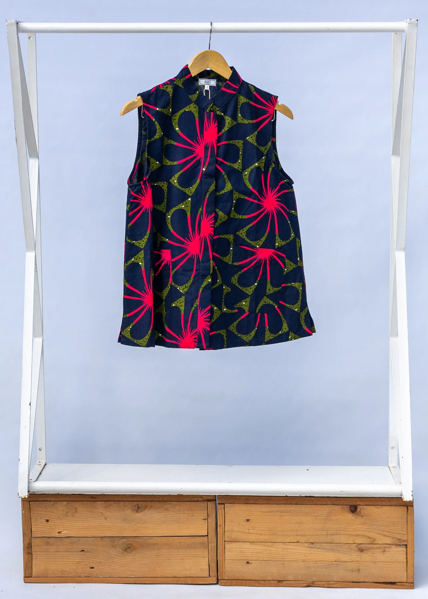 Plumeria Sleeveless Shirt - Image 2